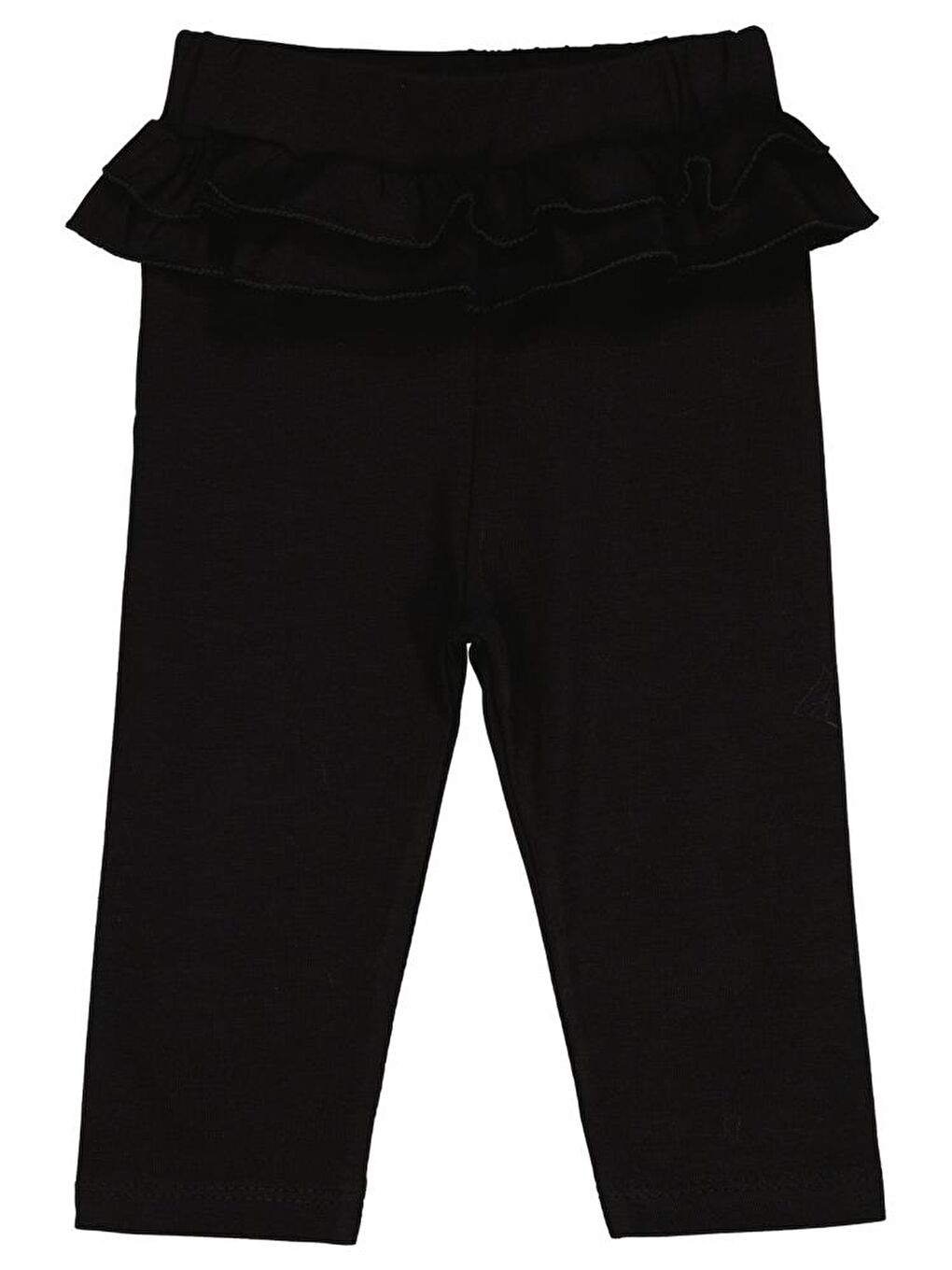 Baby Fırfırlı 6-18 Ay Tayt - Siyah 9-12 Ay-1