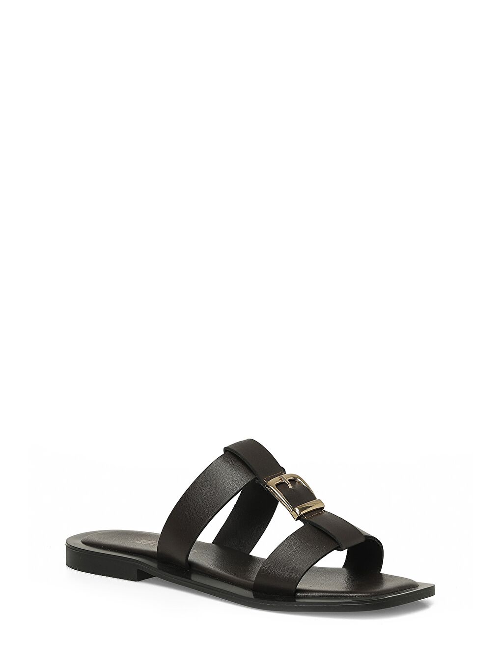 26S-204 6FX Kahverengi Kadın Terlik-1