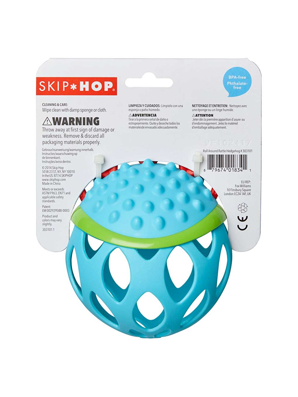 Explore & More Bebek Aktivite Topu Kirpi 3 Ay+-1