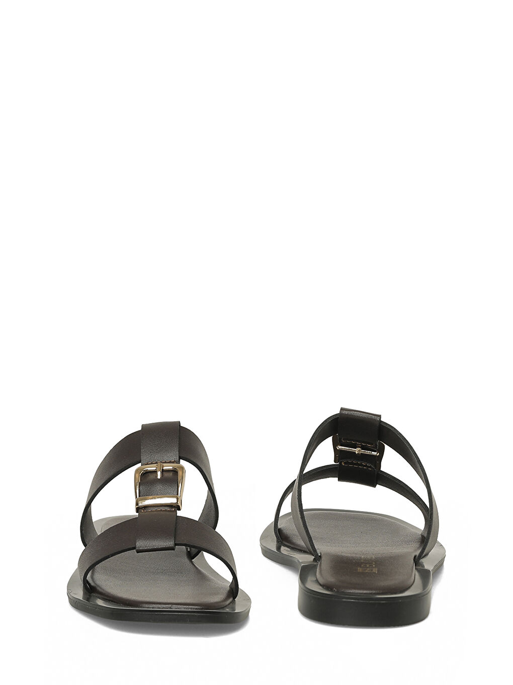 26S-204 6FX Kahverengi Kadın Terlik-4