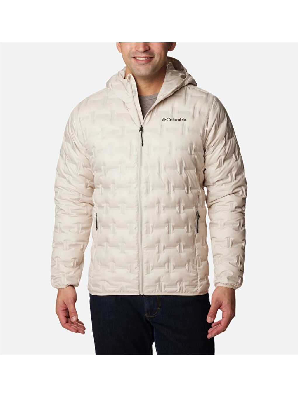 Columbia Ekru Delta Ridge Down Hooded Jacket Erkek Mont WO0954-278