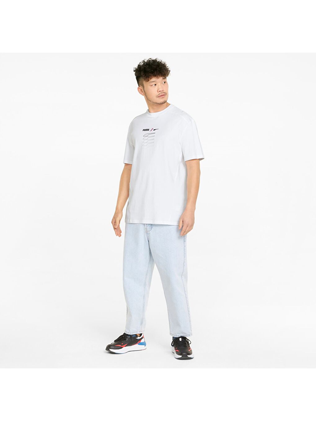 Beyaz RAD/CAL GRAPHIC Erkek Tişört