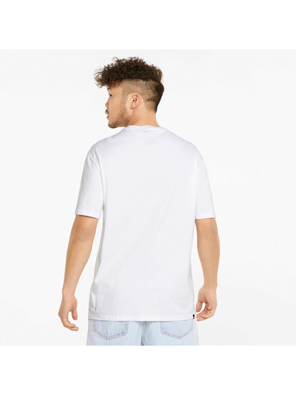 Beyaz RAD/CAL GRAPHIC Erkek Tişört-1
