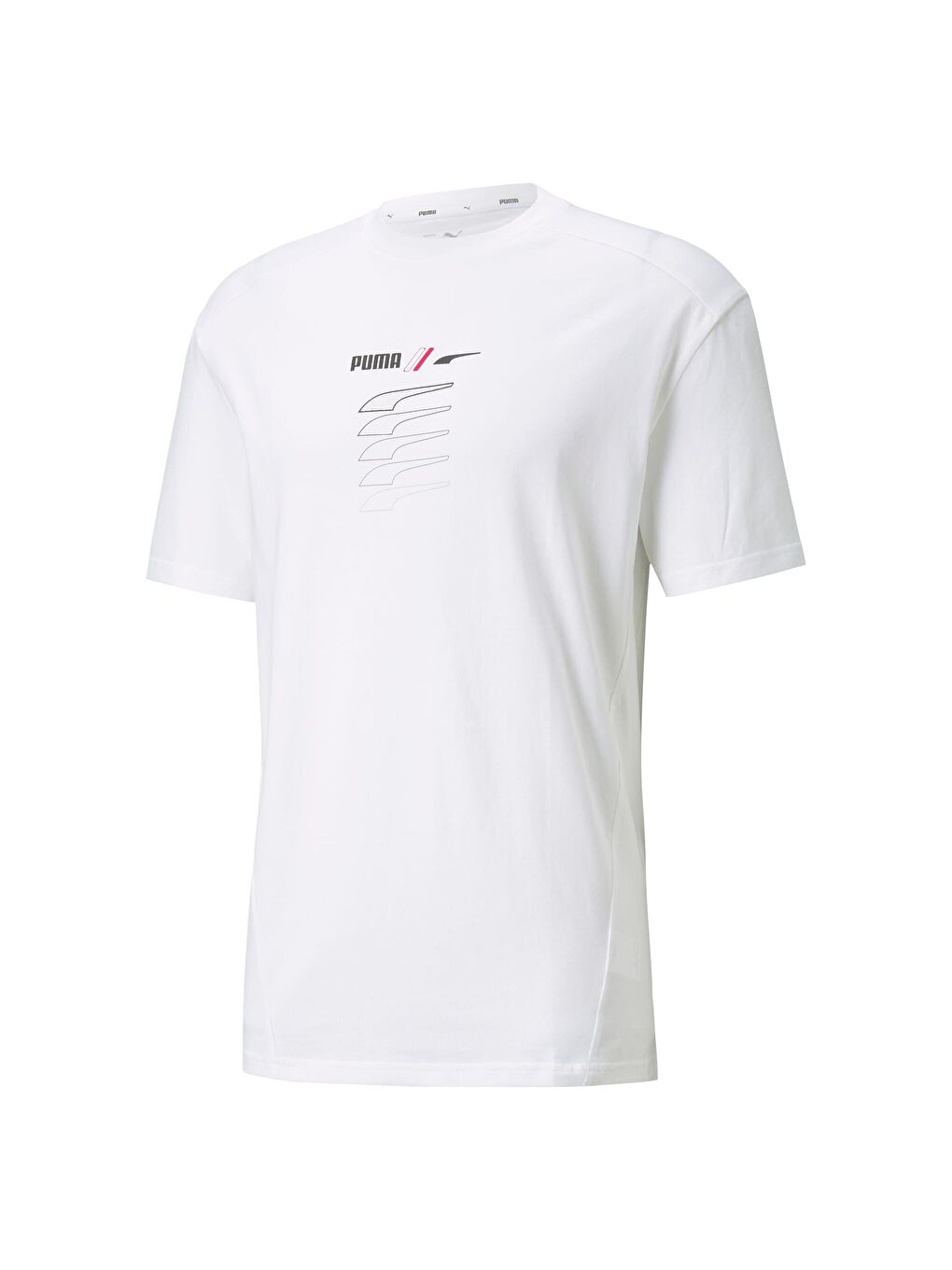 Beyaz RAD/CAL GRAPHIC Erkek Tişört-3