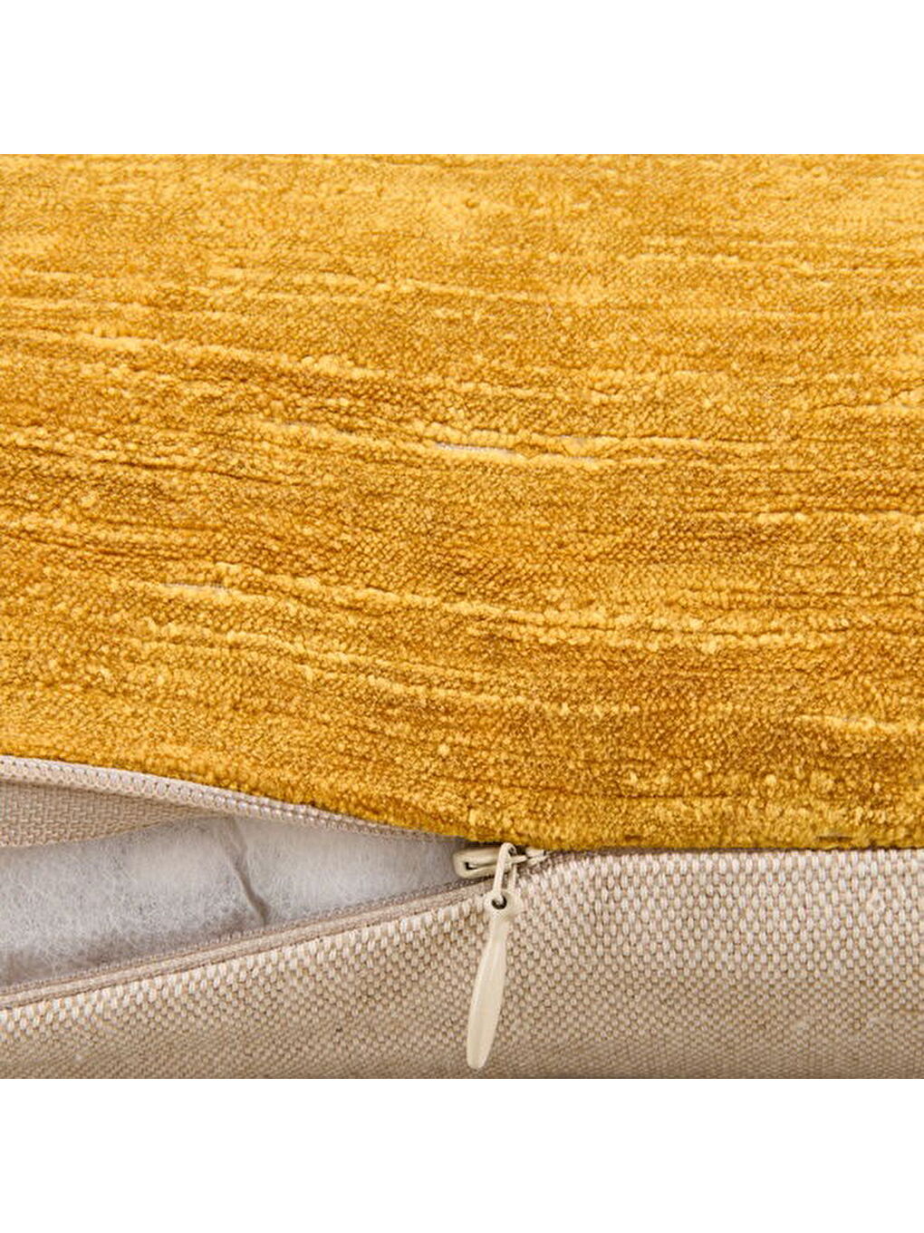 Kahverengi Soft Groc Kırlent - Hardal - 35x55 cm-4