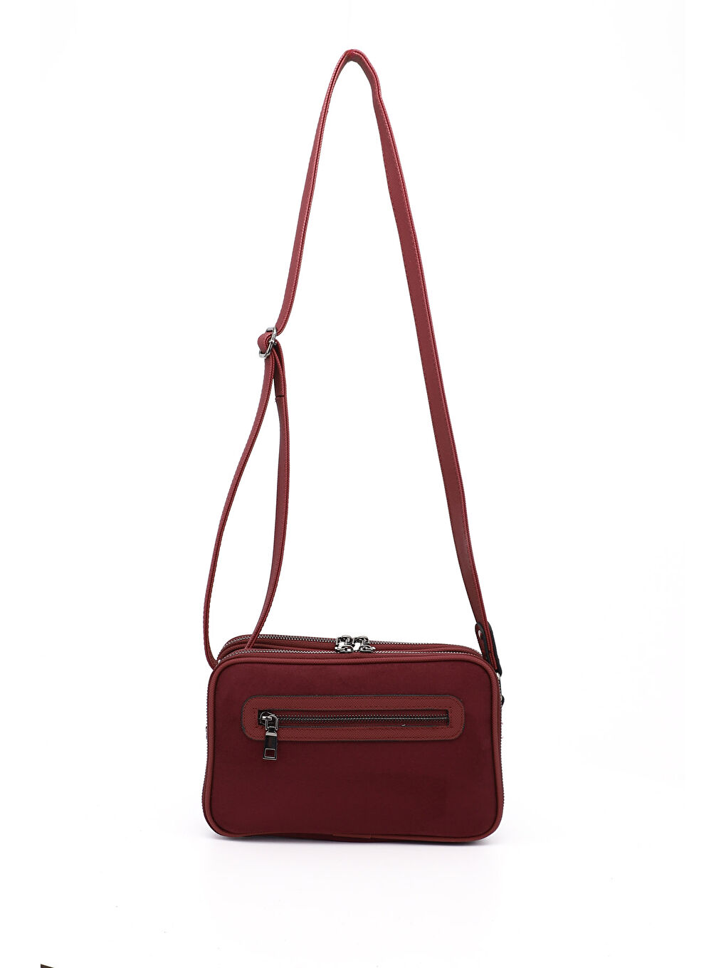 Bordo Kadın AÇIK BORDO Uzun Askılı Omuz Çantası-3