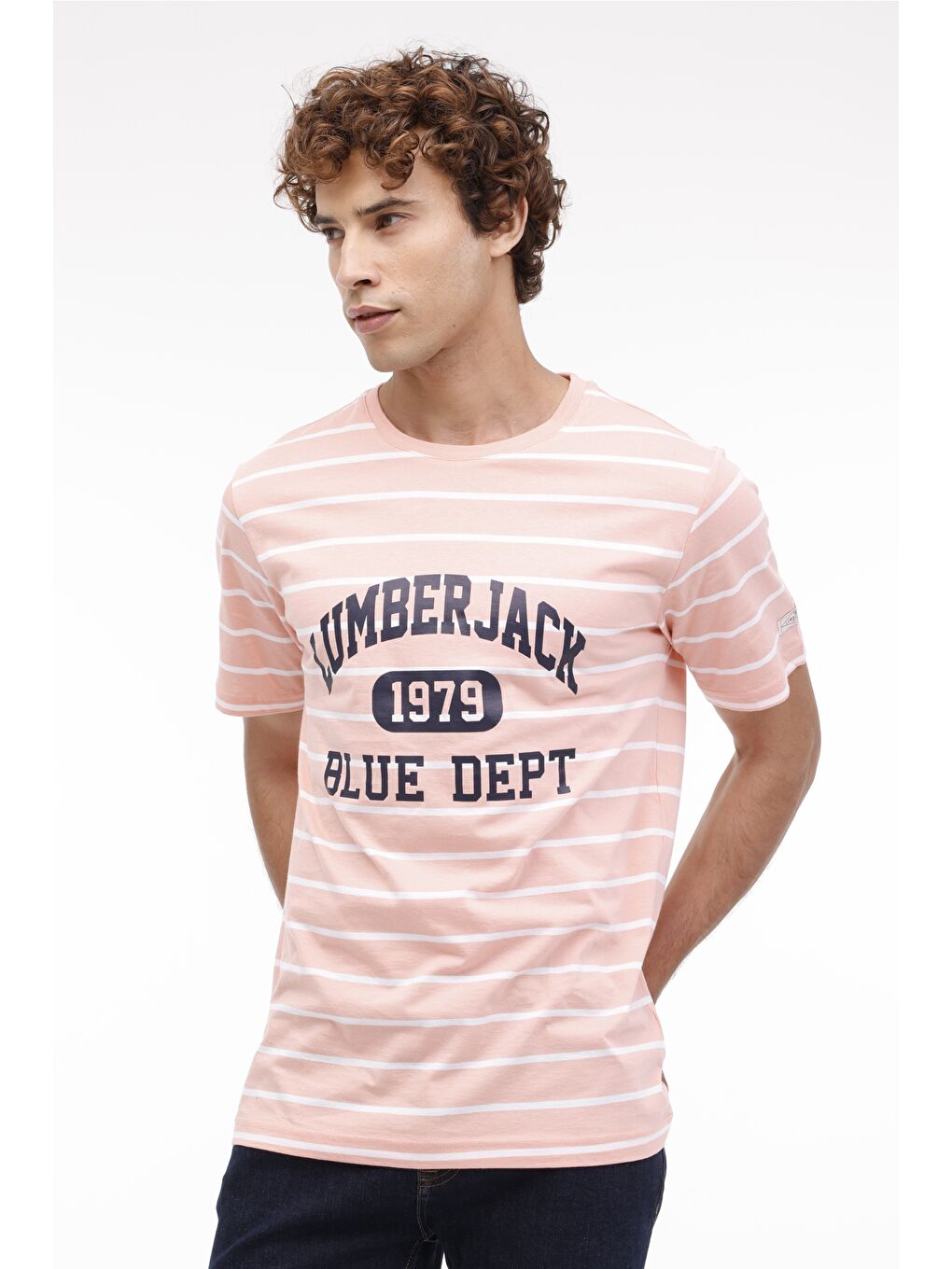 Lumberjack Pembe ML HECTOR 11URB1053 4FX  Erkek Kısa Kol T-Shirt