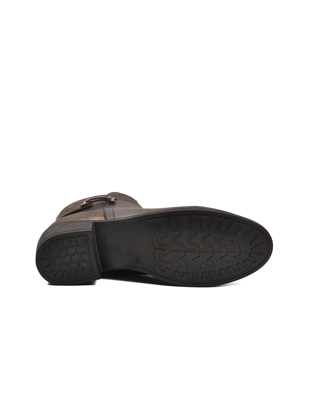 Kahverengi Kahve Zümrüt Fermuarlı Kürklü Kaymaz Kadın Bot 547820 Z-3