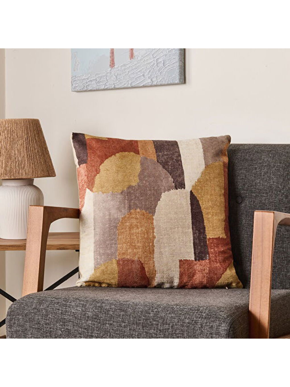 Karışık Soft Flip Kırlent - Renkli - 50x50 cm