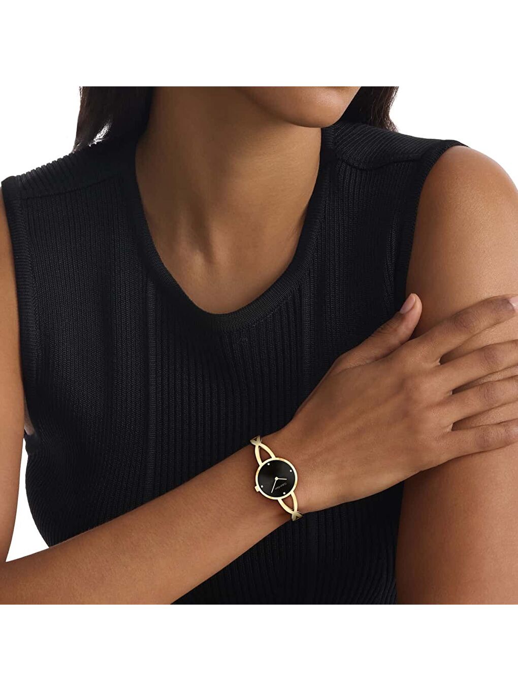 Sarı CK25100059 Kadın Kol Saati-3