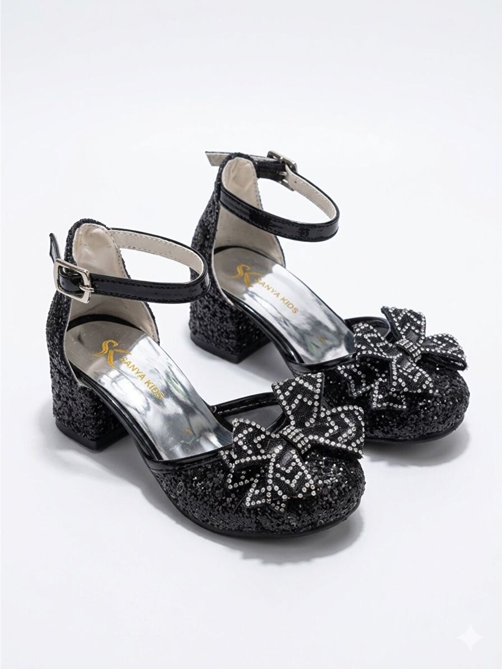 Siyah KIZ ÇOCUK ABİYE AYAKKABI-1