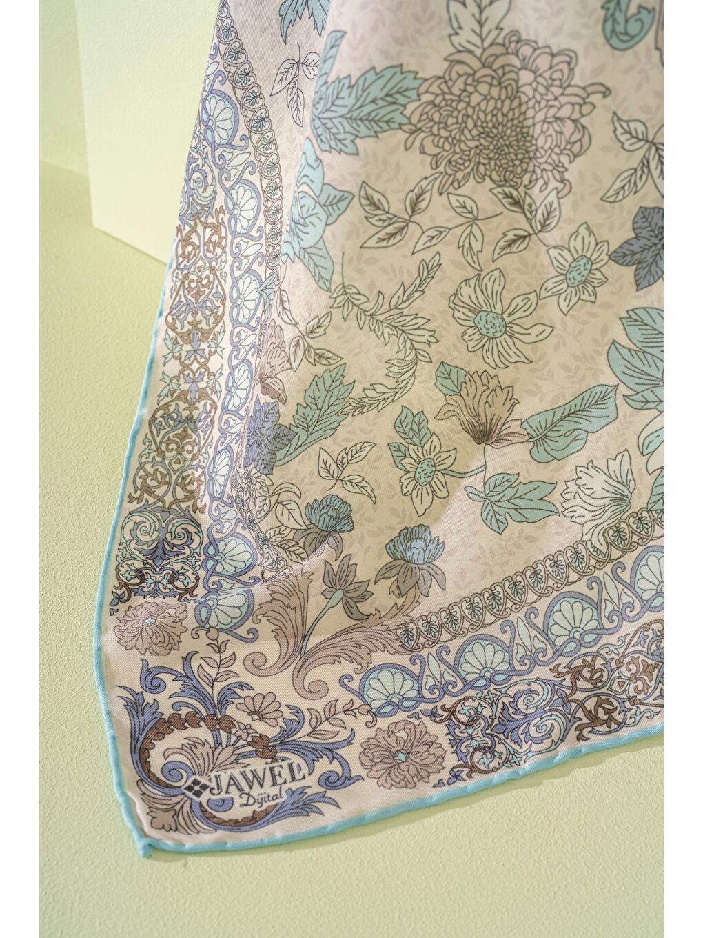 Turkuaz Kadın Spring Soft Misya Eşarp-1