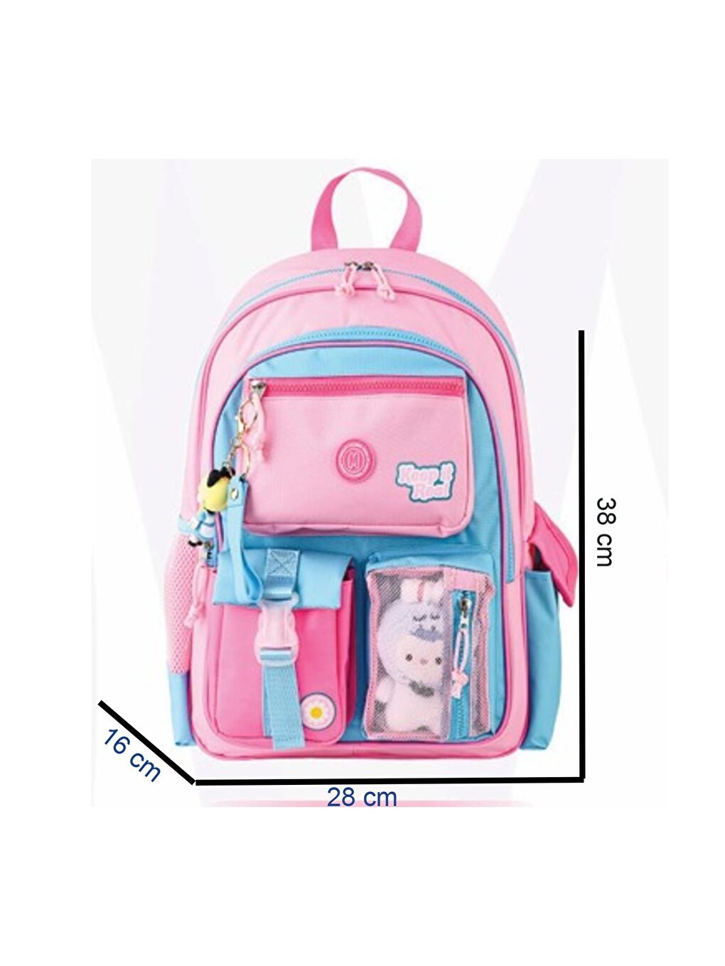 3 Bölmeli Funny 2022 Okul Sırt Çantası + Beslenme Çantası + Kalemlik-1
