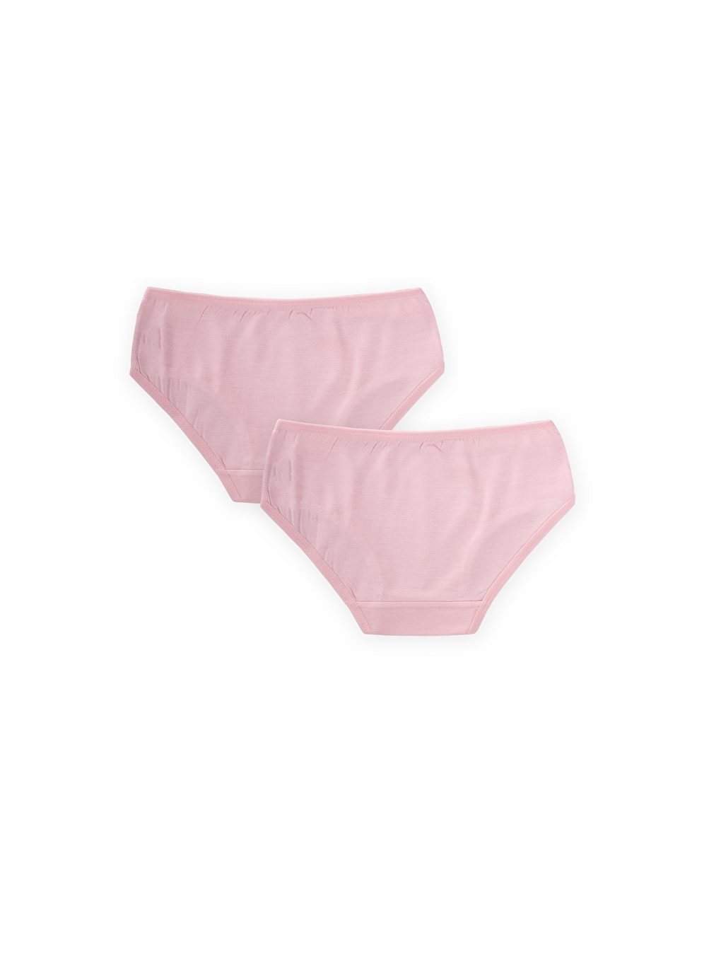 İkili Biyeli Slip Külot  2-9 Yaş Pembe-1