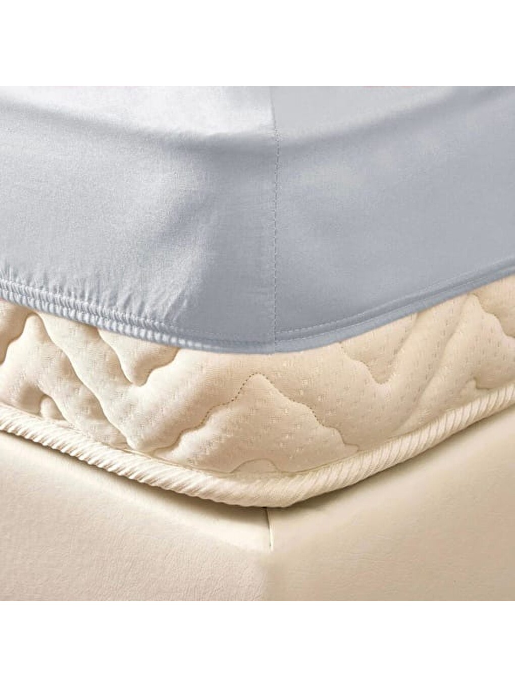 Soft Eco Tek Kişilik Lastikli Çarşaf - Mavi - 100x200 Cm-5