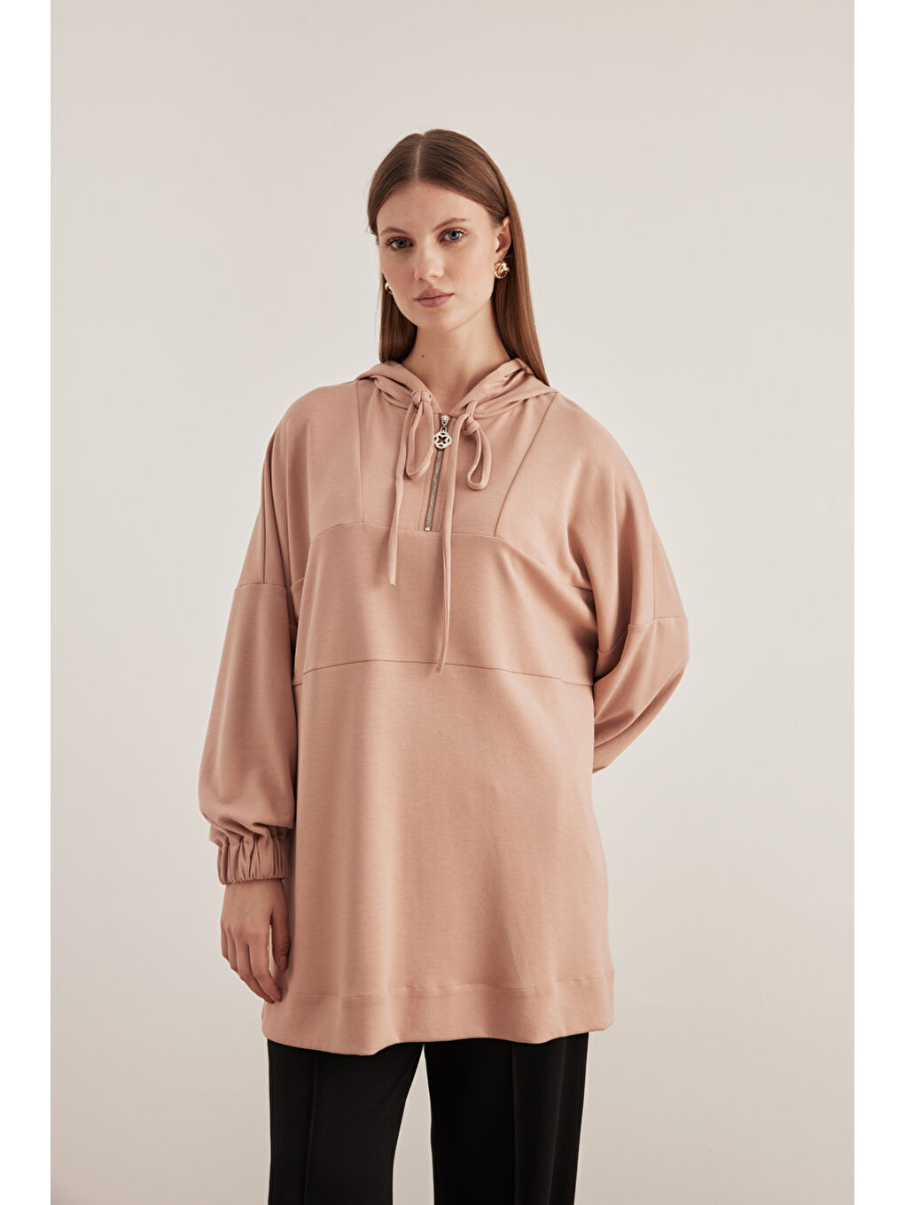 Pembe 15767112 Büzgü Kol Sweat-1