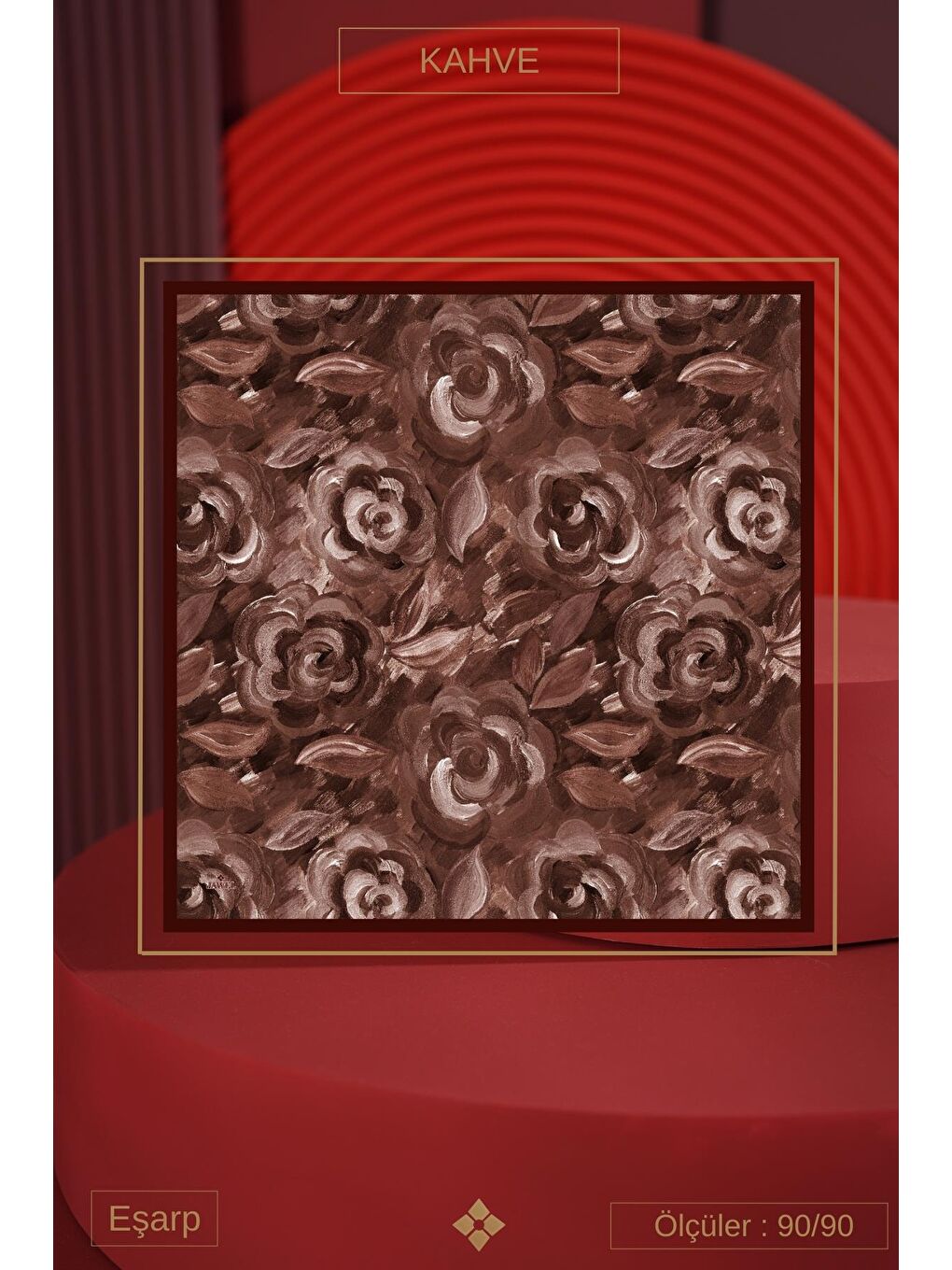 Karışık Kadın Mirla Soft Eşarp Paketi (Sütlü Kahve-Kahve-Siyah Kahve)-3