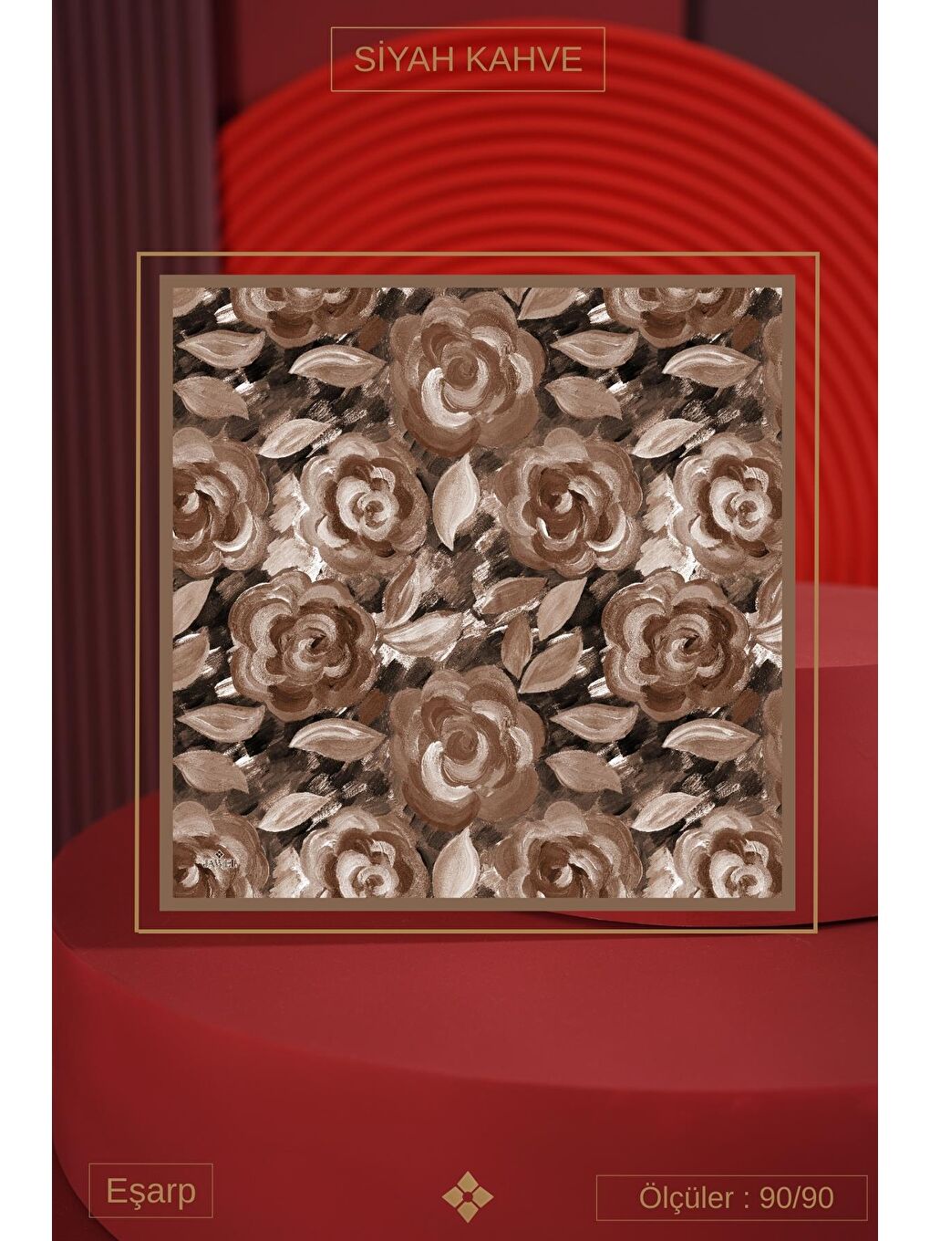 Karışık Kadın Mirla Soft Eşarp Paketi (Sütlü Kahve-Kahve-Siyah Kahve)-4