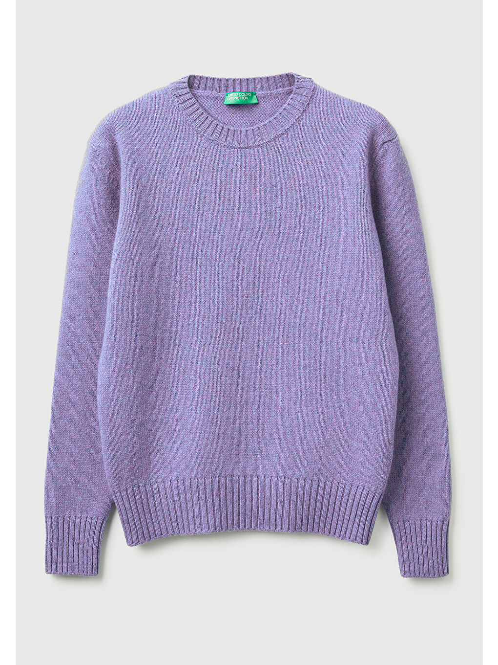 Kadın Koyu Lila Bisiklet Yaka Shetland Kazak-1