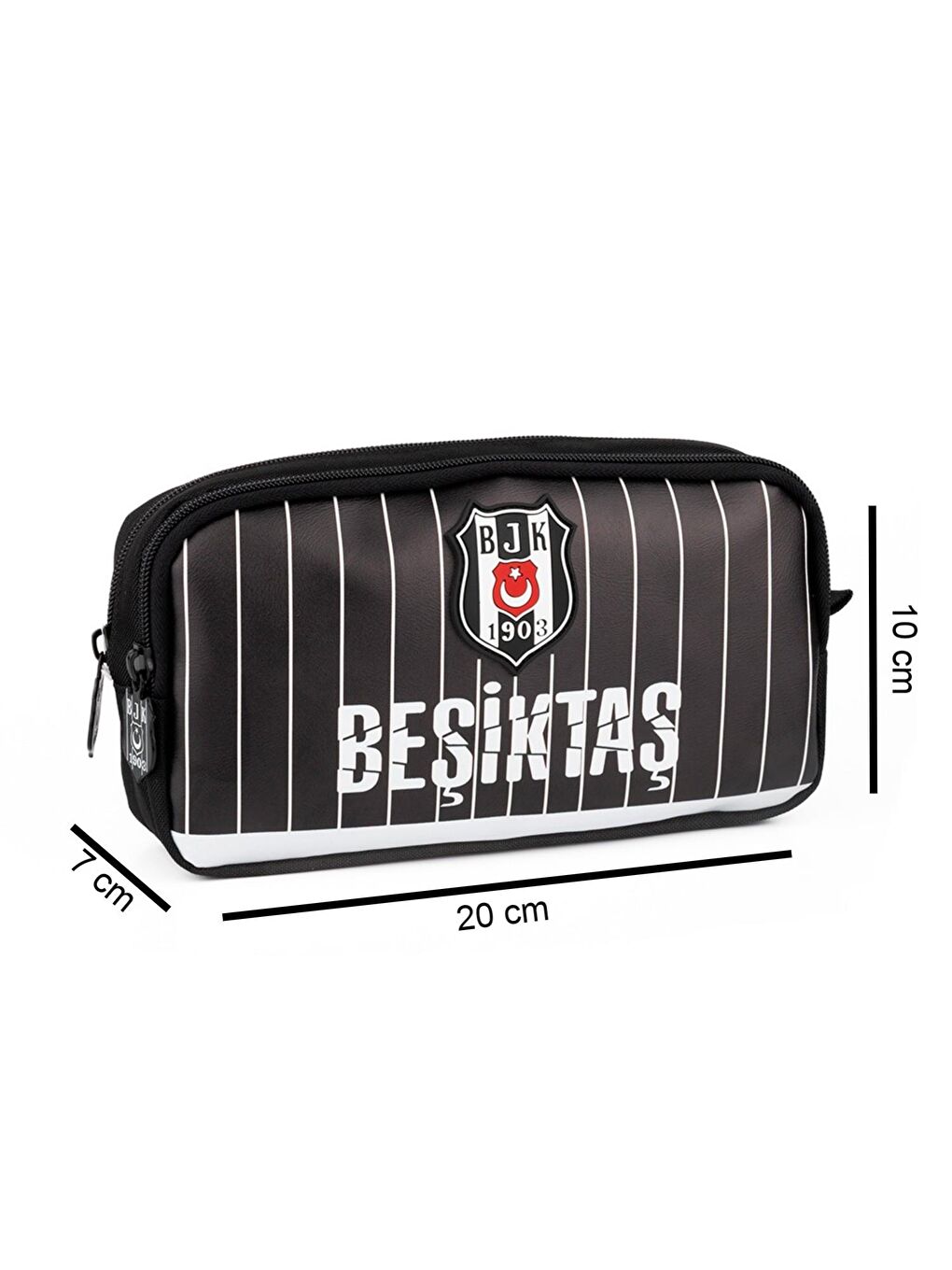 2 Bölmeli İnce Çubuklu Suni Deri Anaokulu Çantası + Kalemlik-4