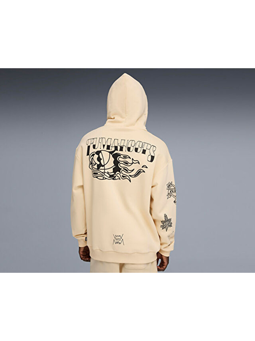 Swish N İnk Hoodie Erkek Günlük Sweatshirts 63465501 Bej-5