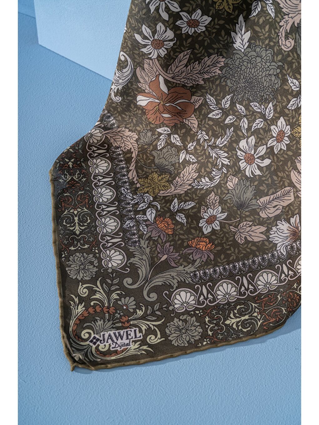 Haki Kadın Spring Soft Misya Eşarp-1