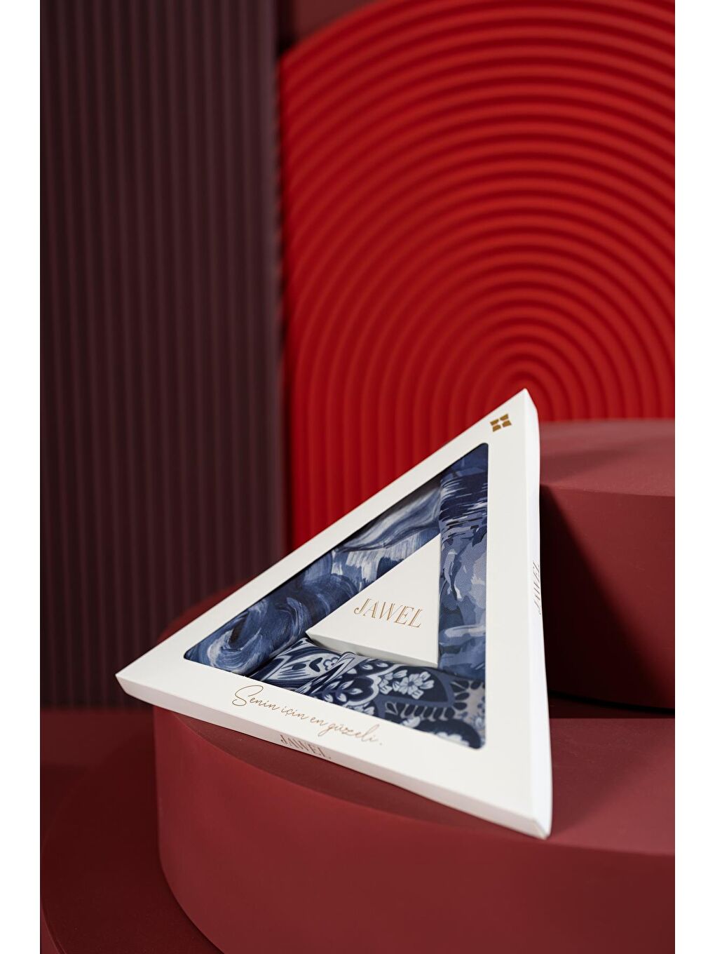 Karışık Kadın Soft Eşarp Paketi Lacivert( Mirla-Millas-Capua)-1