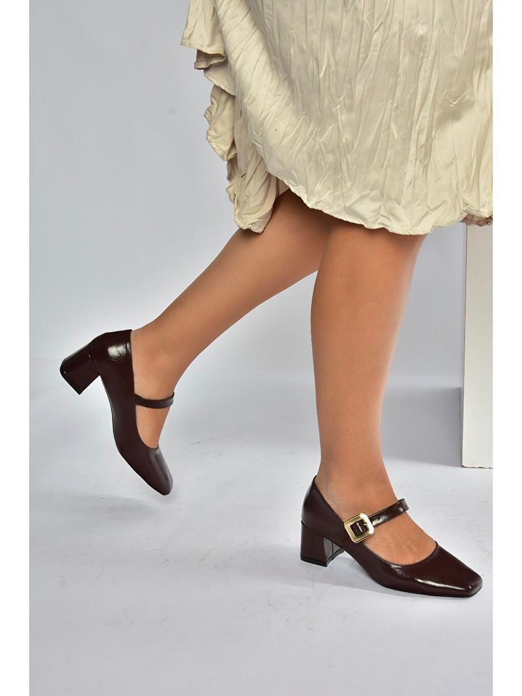 Kahverengi Kadın Topuklu Ayakkabı T820010360-2