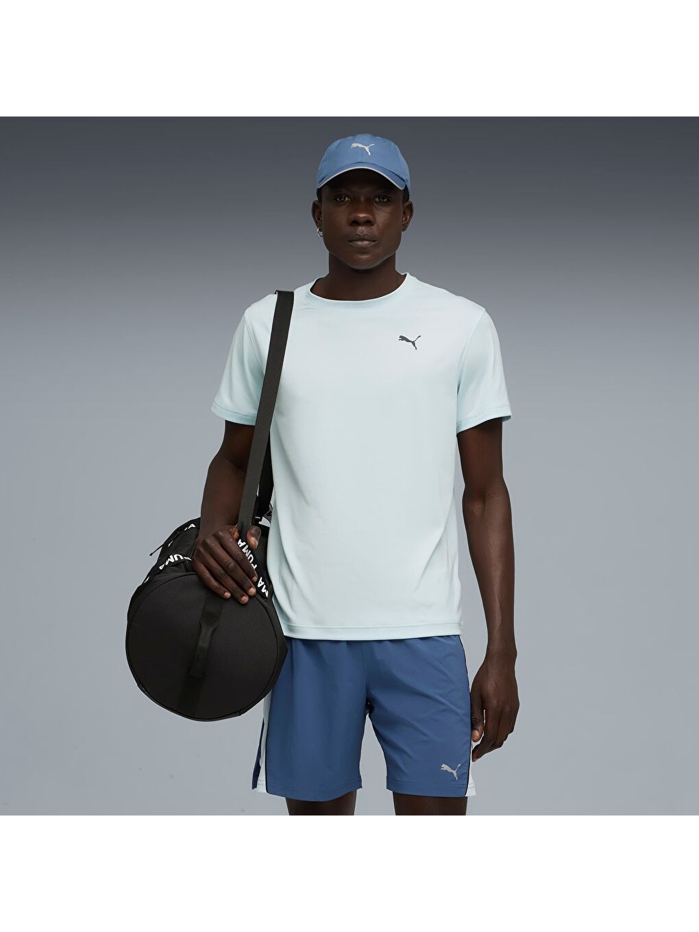 Mavi GRAPHICS RUNNING FASTER Erkek Tişört-5