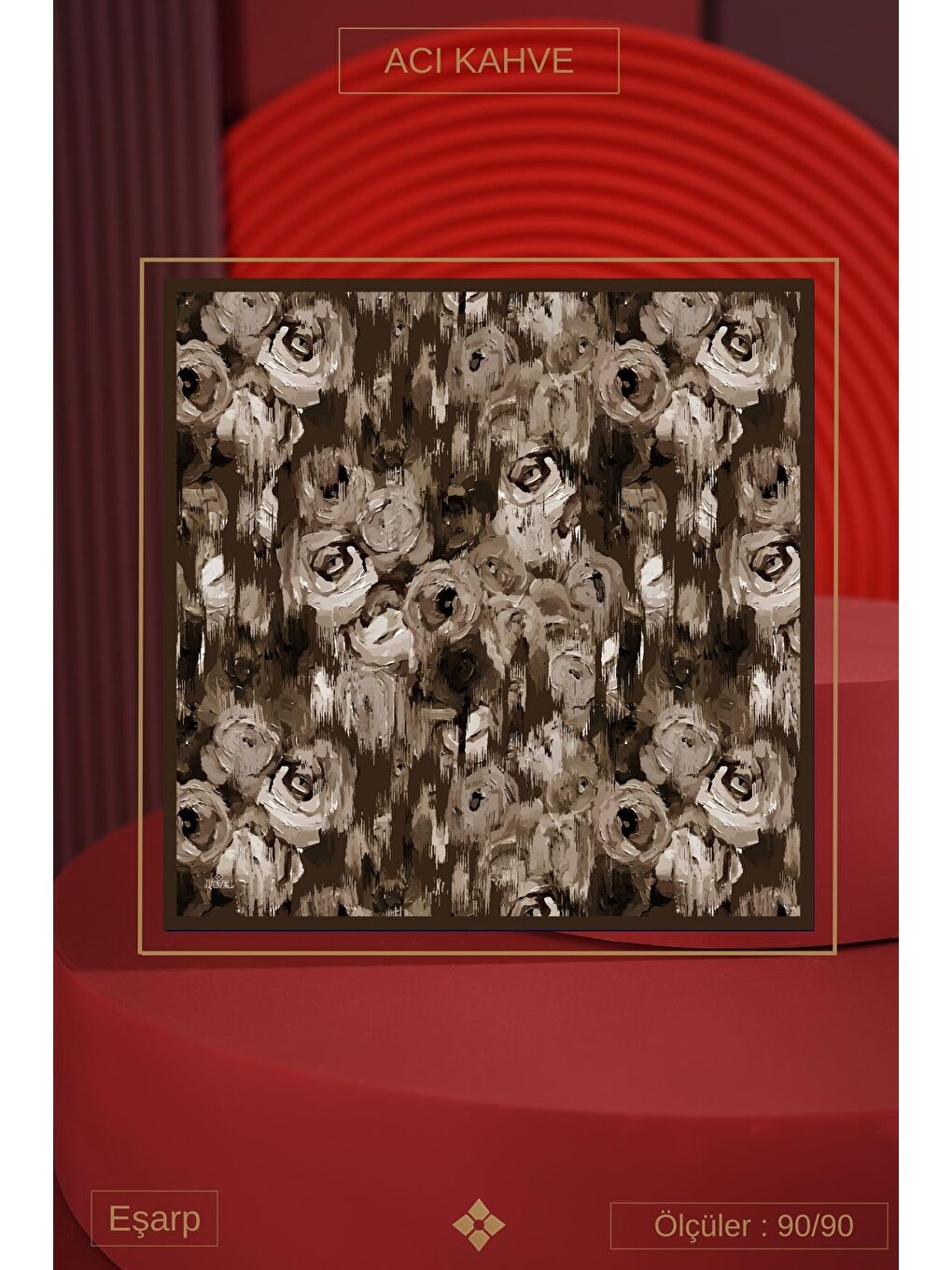 Karışık Kadın Soft Eşarp Paketi Millas( Siyah Kahve-Acı Kahve-Sütlü Kahve)-2