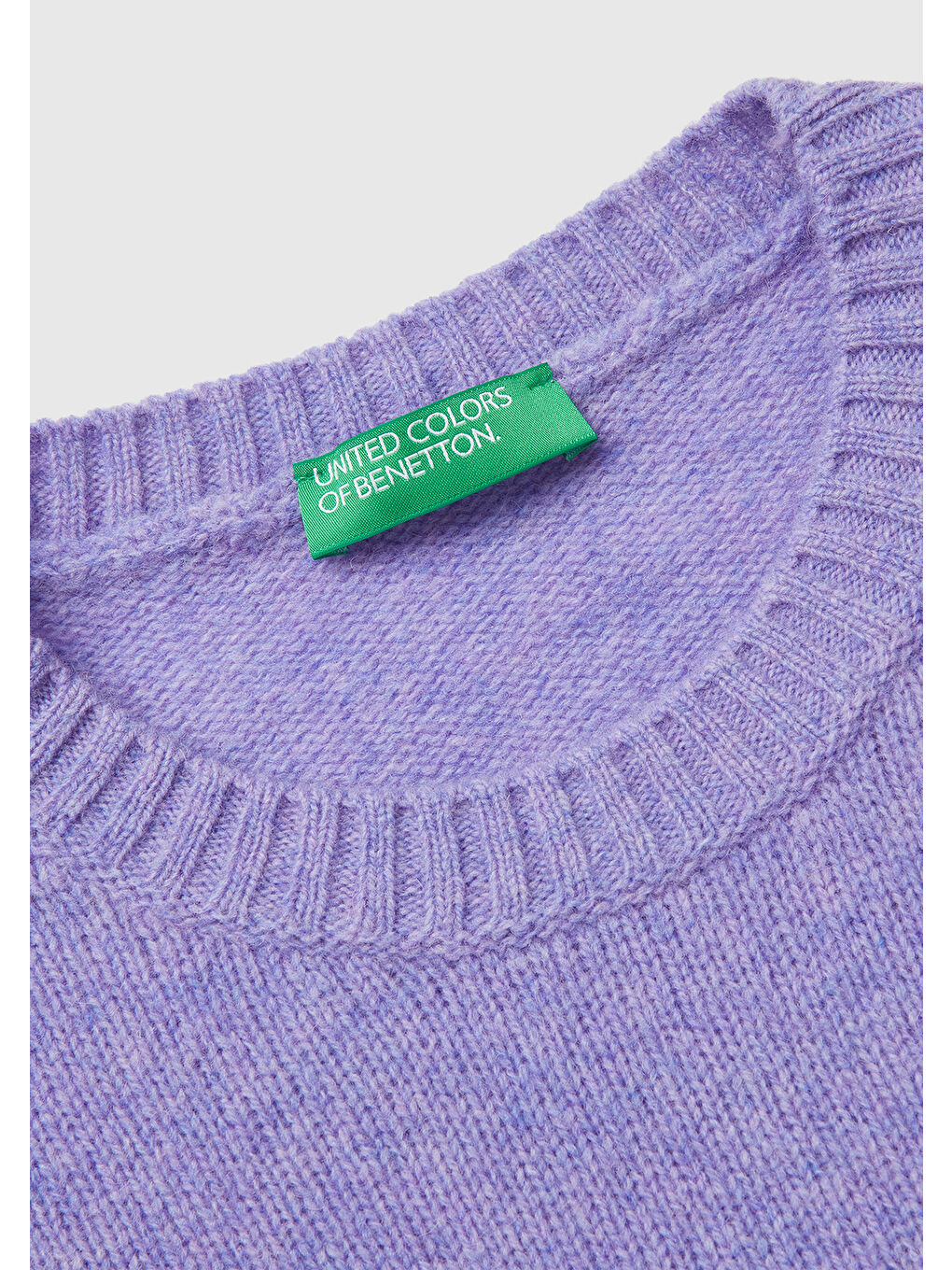 Kadın Koyu Lila Bisiklet Yaka Shetland Kazak-6