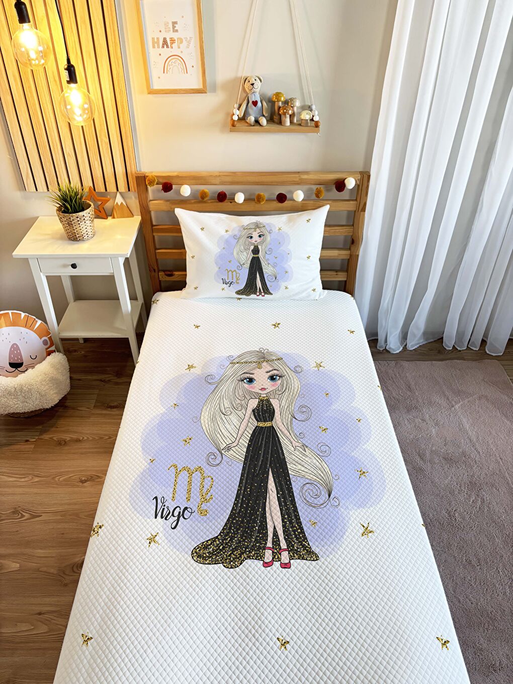 Karışık Prenses Kız Desenli Pike-1