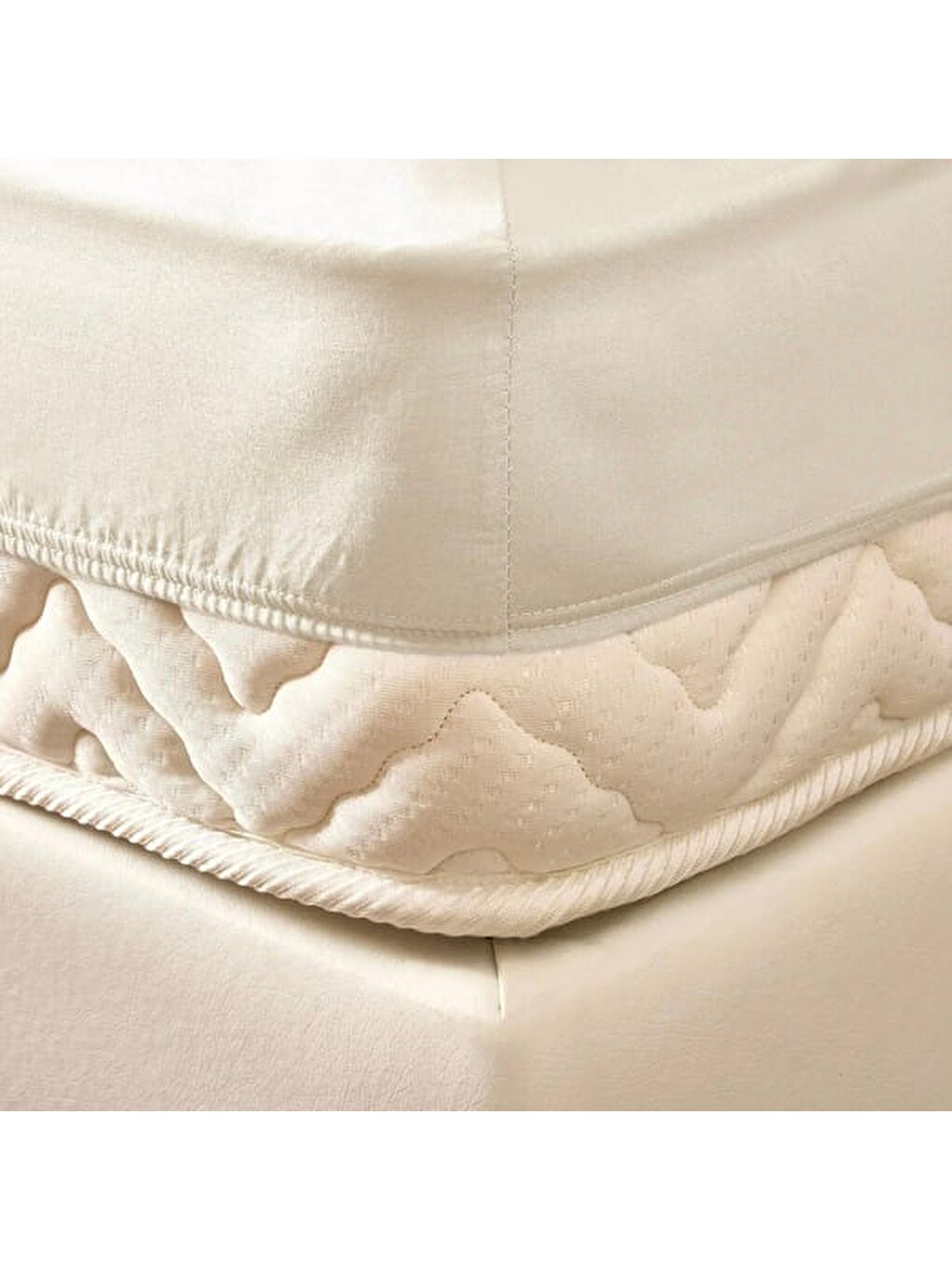Soft Eco Tek Kişilik Lastikli Çarşaf - Ekru - 100x200 cm-1