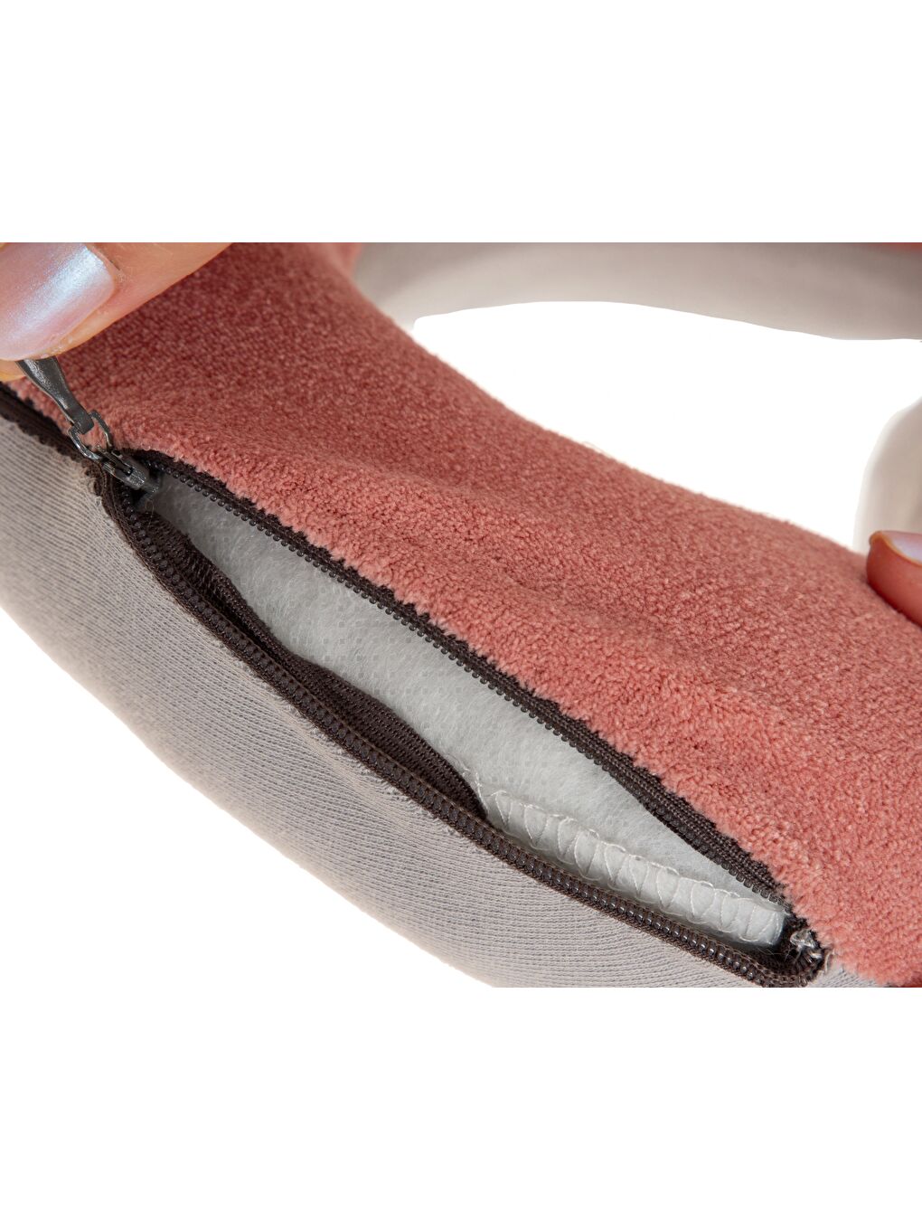 Bebek Boyun Koruyucu Yastık Gül Kurusu-4