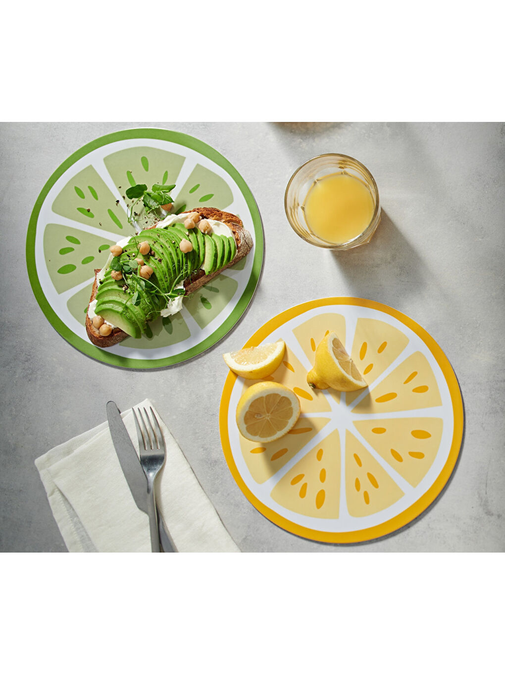 Karışık Kahvaltılık tahtalar, limon, 2'li set-1