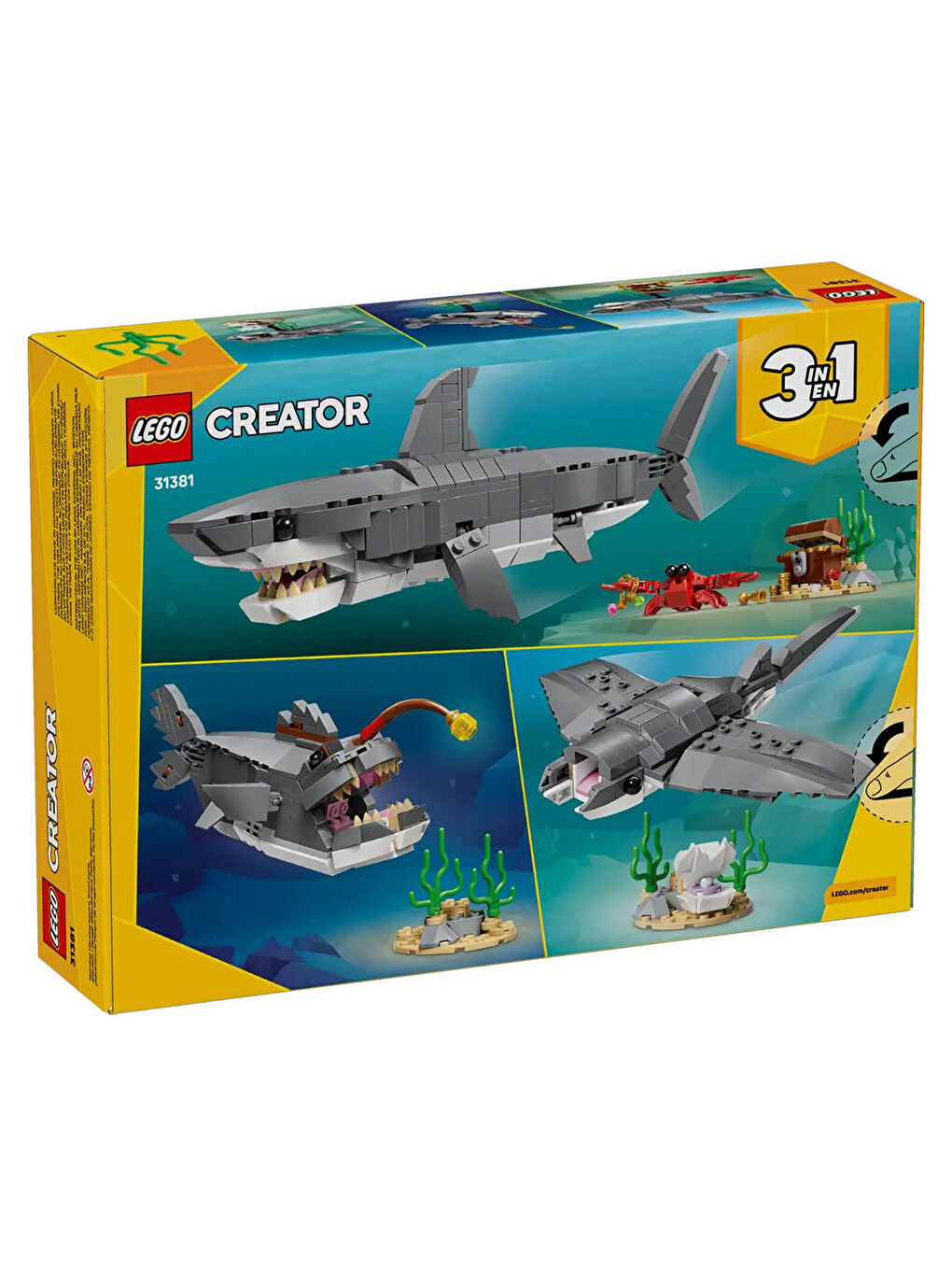 Creator Acımasız Köpek Balığı ile Hazine Sandığı 31381-6