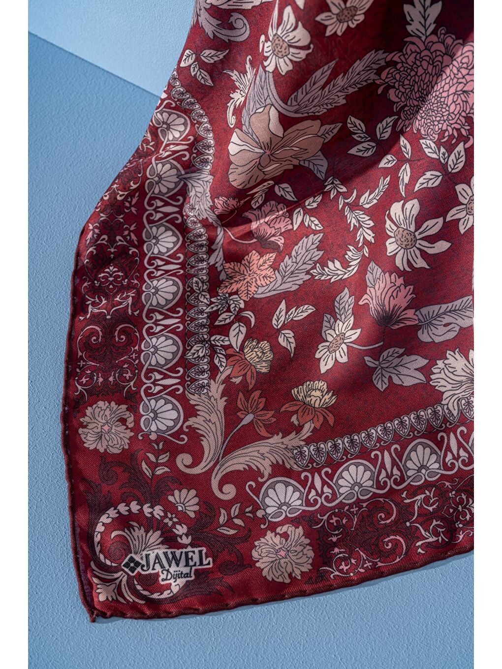 Bordo Kadın Spring Soft Misya Eşarp-1