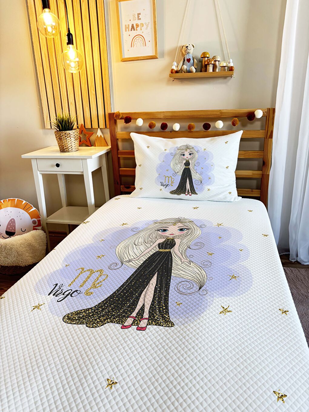 Karışık Prenses Kız Desenli Pike-2