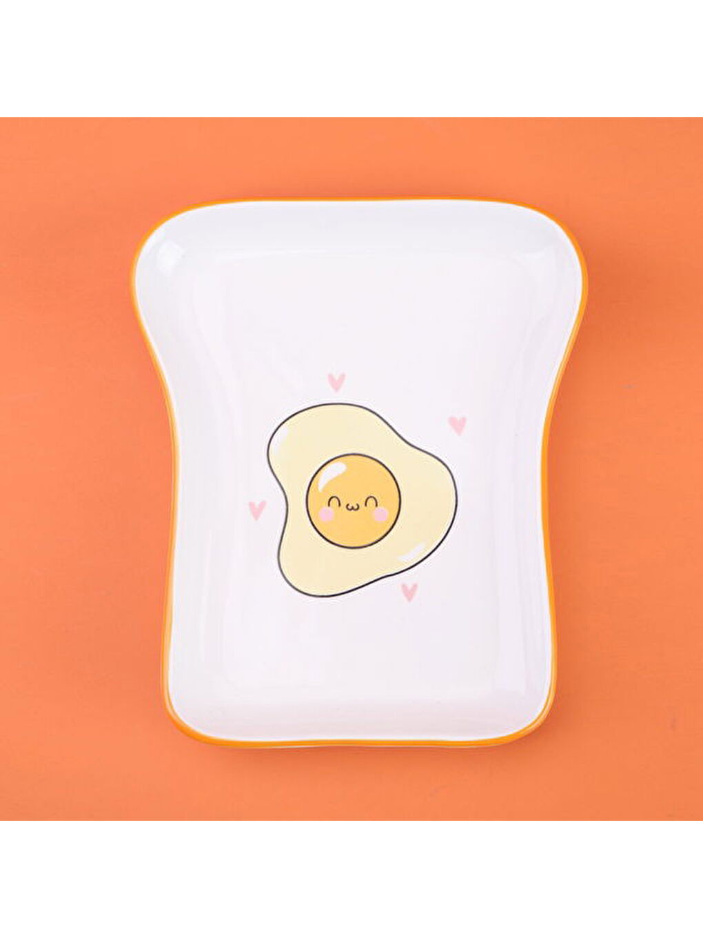 Karışık Kitchen Yumurta Desenli Servis Tabağı - Renkli - 19 cm