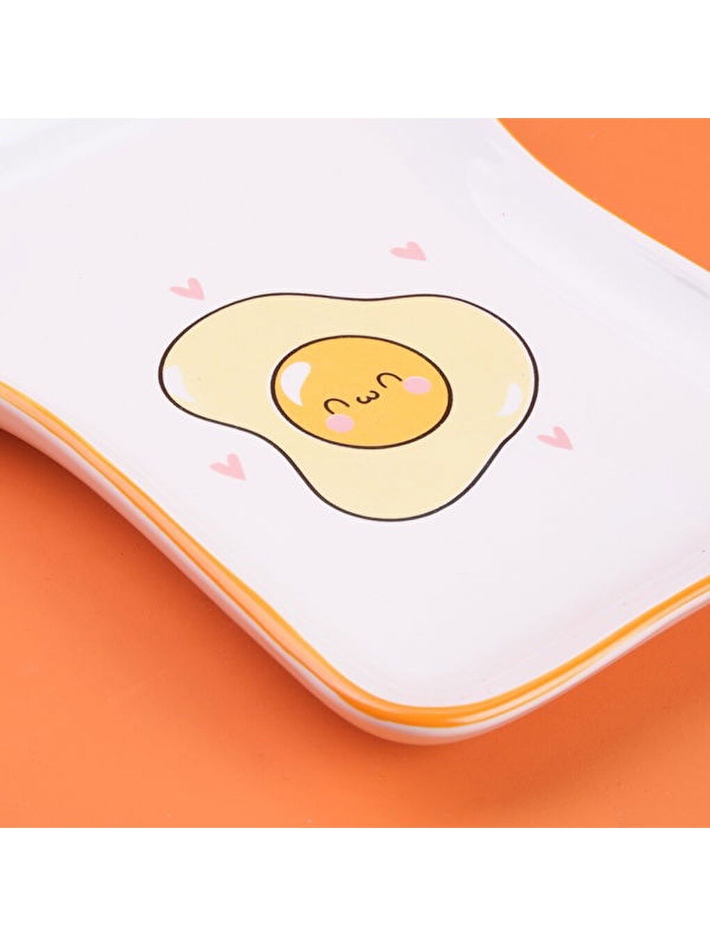 Karışık Kitchen Yumurta Desenli Servis Tabağı - Renkli - 19 cm-1