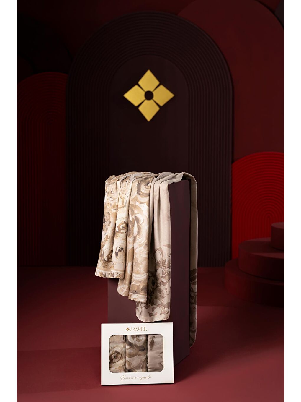 Karışık Kadın Soft Şal Paketi Sütlü Kahve(Mellas-Marla-İmerion)