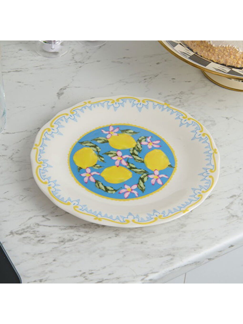 Karışık Kitchen Limecello Porselen Servis Tabağı - Renkli - 27 cm