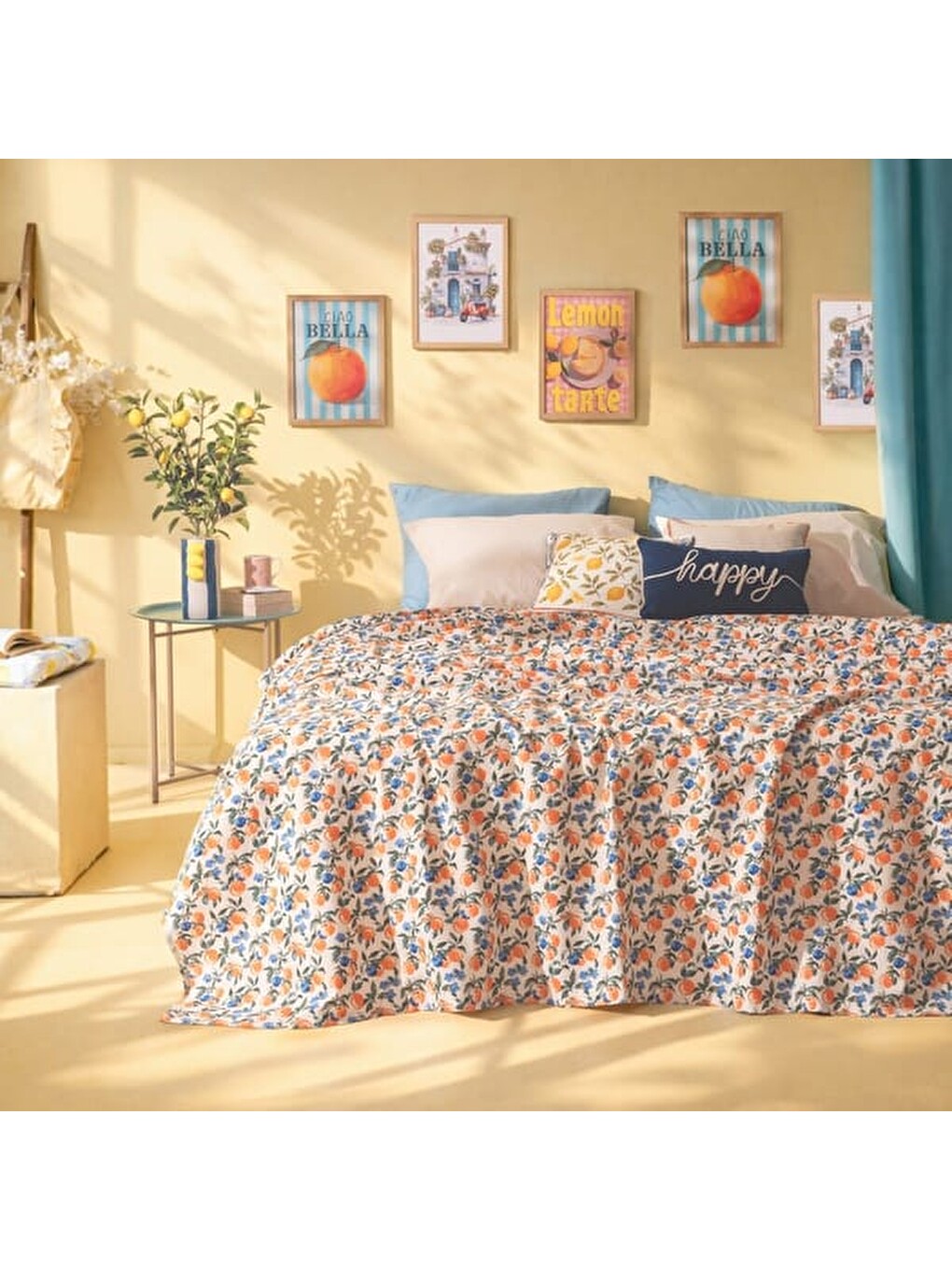 Karışık Soft Capri Tek Kişilik Pike - Renkli - 160x220 cm