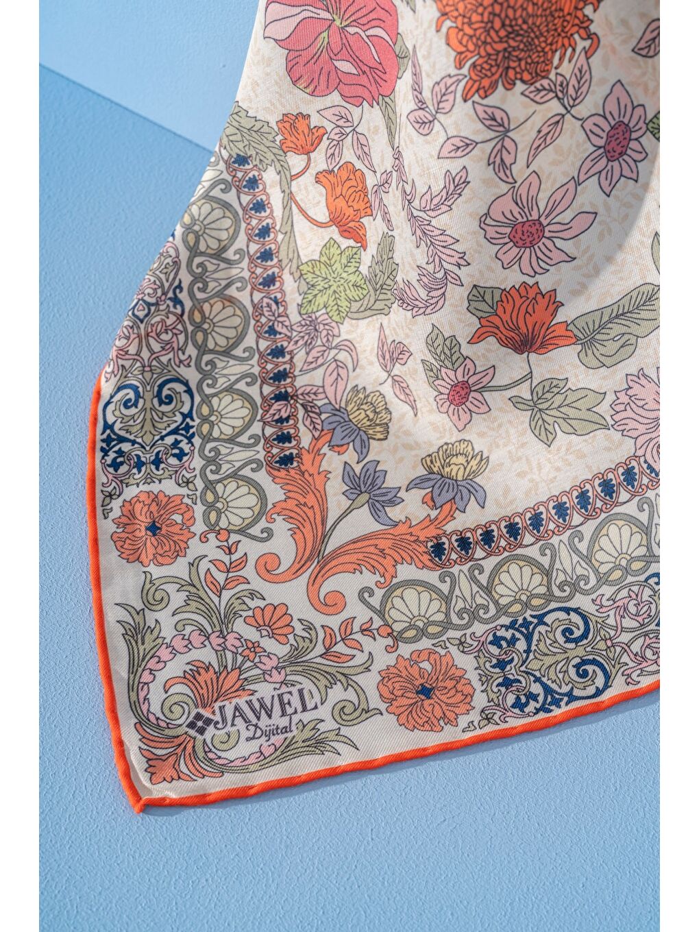 Turuncu Kadın Spring Soft Misya Eşarp-1