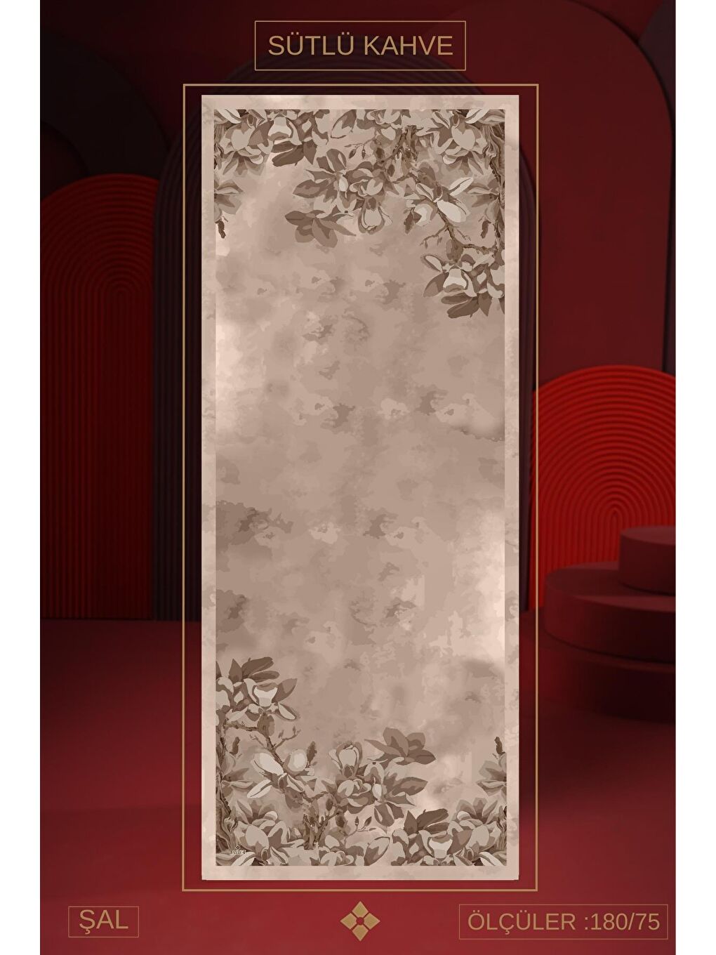 Karışık Kadın Soft Şal Paketi Sütlü Kahve(Mellas-Marla-İmerion)-4