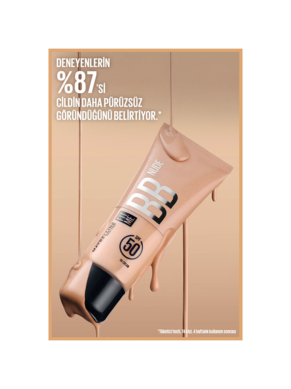 Fit Me Nude Cilt Bakımı Etkili Nemlendirici SPF50 BB Krem - 10-8