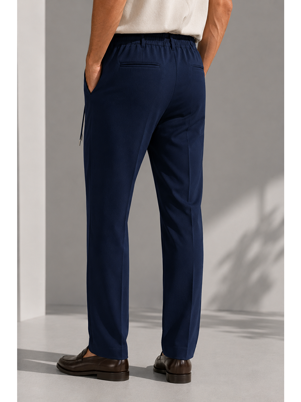 Erkek Comfort Fit Lacivert Jogger Pantolon | Esnek Kumaş Günlük Rahat Kesim – 169dngr-3