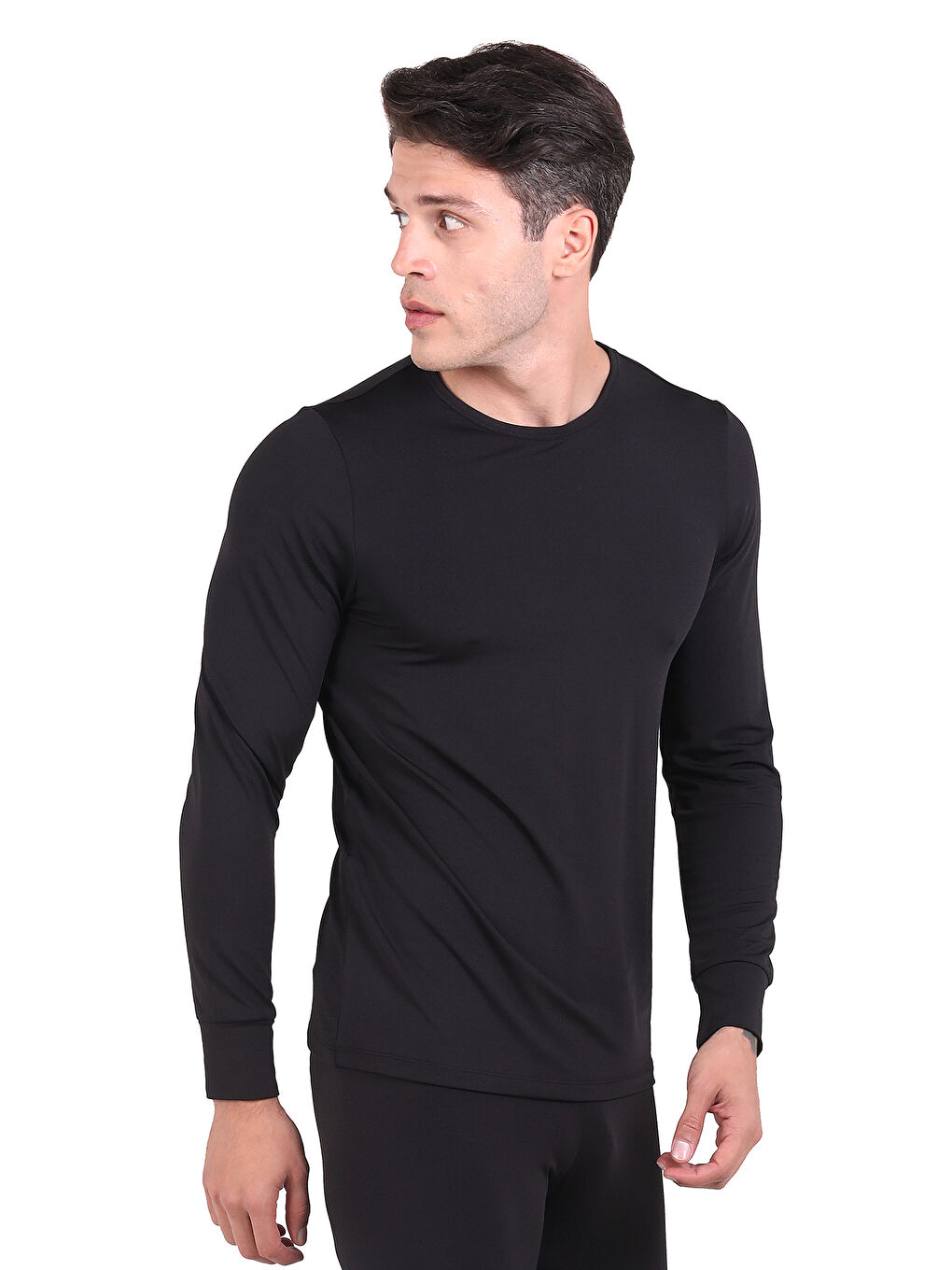 Siyah North Ice Bisiklet Yaka Erkek Thermal İçlik SİYAH