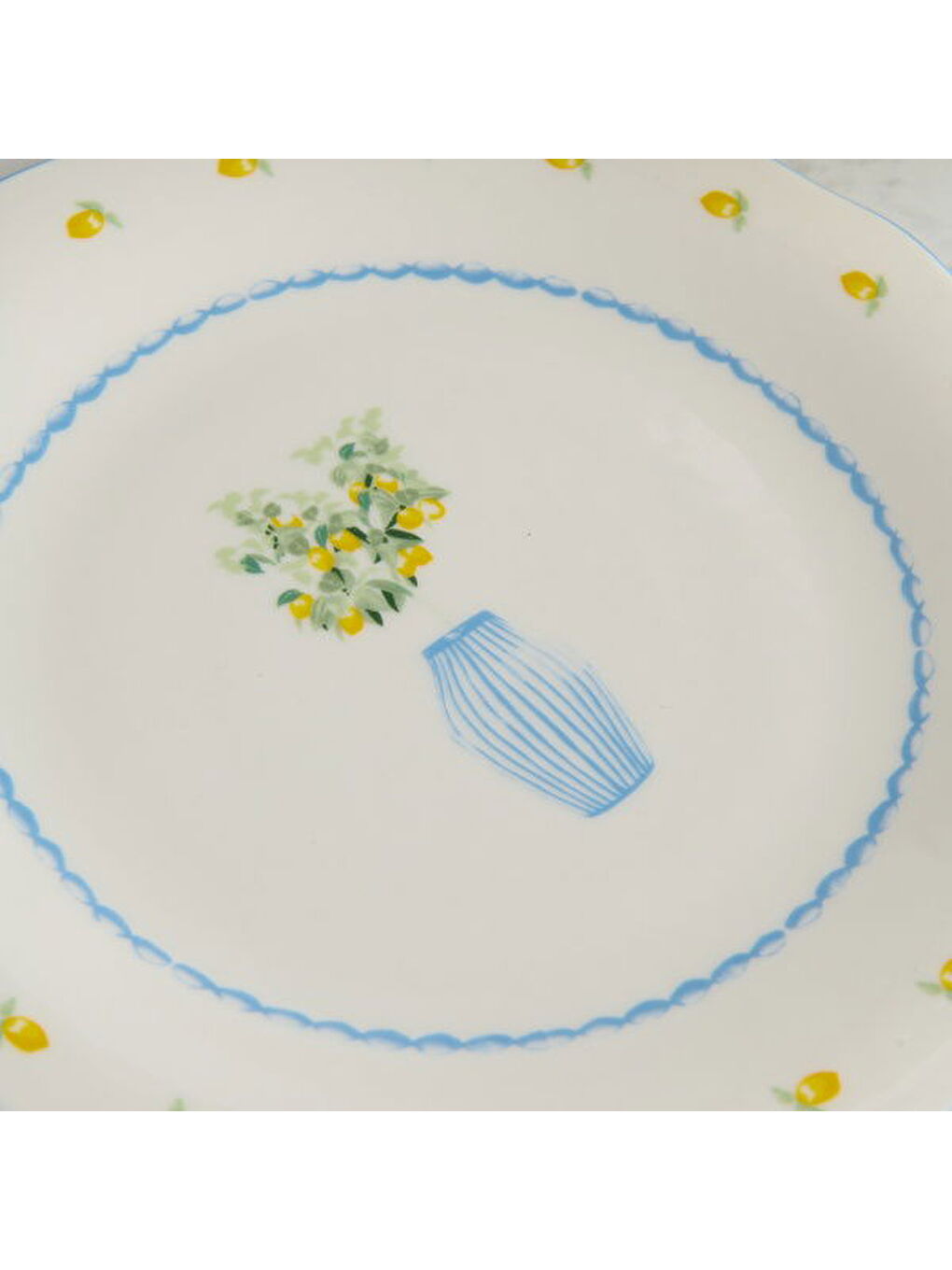 Karışık Kitchen Limecello Porselen Servis Tabağı - Renkli - 27 cm-1