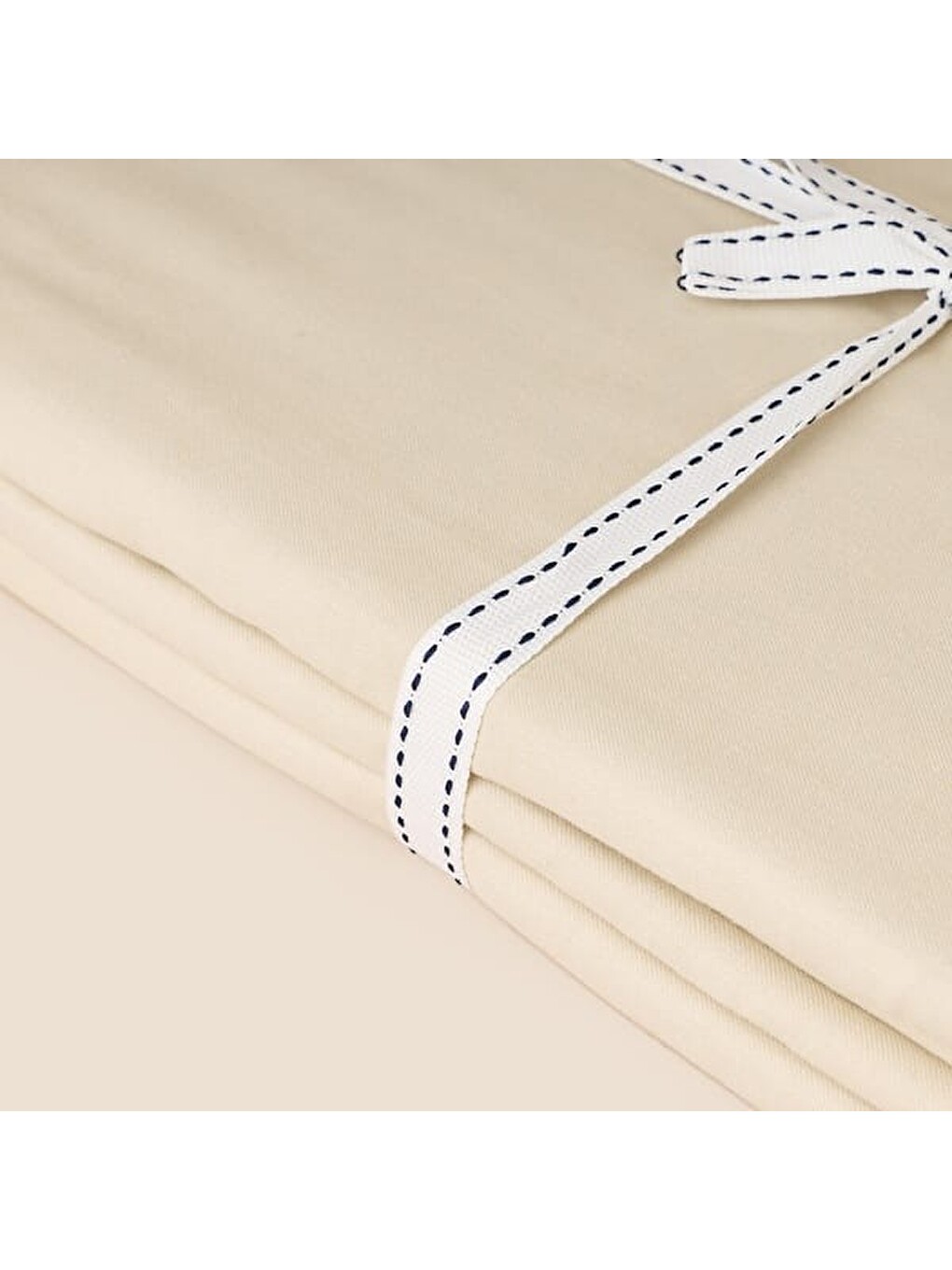 Soft Basic Çift Kişilik Düz Kenar Saten Çarşaf - Bej - 240x260 cm-1
